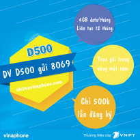Đăng ký gói D500 Vinaphone