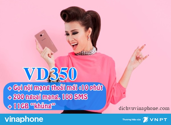 Hướng dẫn đăng ký gói VD350 mạng Vinaphone