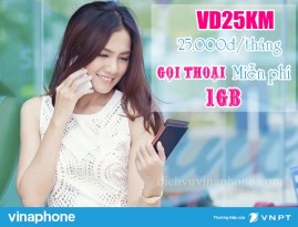 Cách đăng ký gói VD25KM Vinaphone