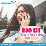 Cách đăng ký gói B3012T mạng Vinaphone có ngay 3600MB, miễn phí gọi + sms