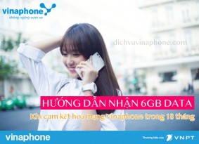 Cách nhận 6GB lưu lượng từ Vinaphone