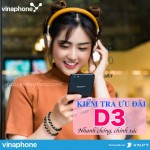 Kiểm tra ưu đãi gói D3 Vinaphone