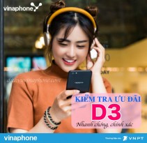 Kiểm tra ưu đãi gói D3 Vinaphone