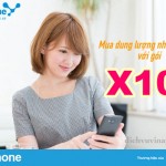 Hướng dẫn cách mua lưu lượng nhanh chóng với gói X100 Vinaphone