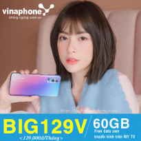 Cách đăng ký gói BIG129V Vinaphone tặng 60GB free data xem truyền hình