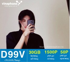 Hướng dẫn đăng ký gói D99V Vinaphone có ngay 1550 phút và 30GB mỗi tháng