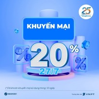 Vinaphone khuyến mãi 20% giá trị thẻ nạp cục bộ duy nhất 27/7/2021