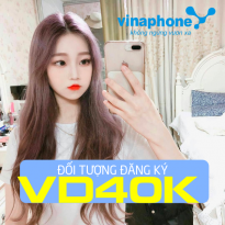 Đối tượng đăng ký gói cước VD40K Vinaphone siêu HOT