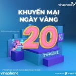 Mừng lễ lớn: Vinaphone khuyến mãi nạp thẻ toàn quốc ngày 29/4/2022