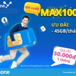 Cách đăng ký gói MAX100 Viaphone tặng 50% data giảm 50% cước phí