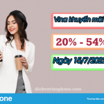 Khuyến mãi nạp thẻ VinaPhone tặng 20% – 54 % ngày 15/7/2022