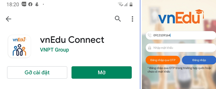 Ứng dụng vnEdu Connect